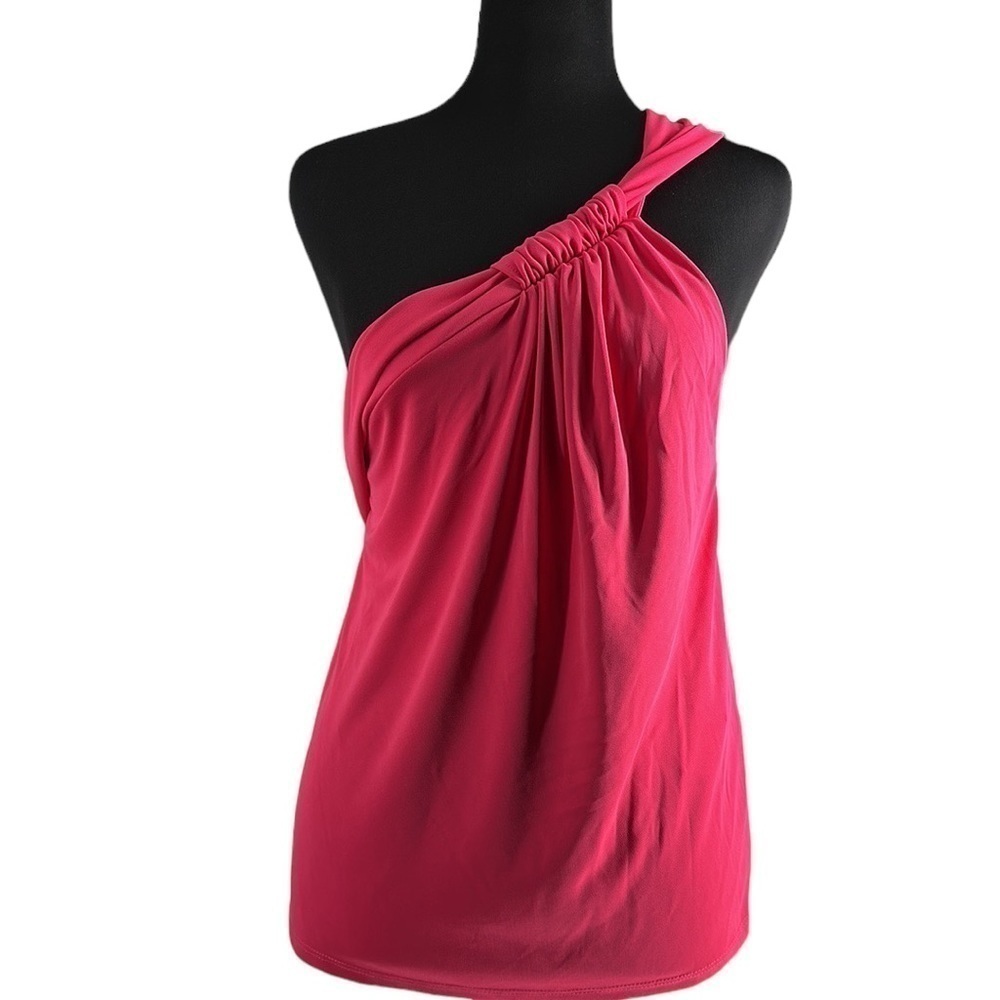 Zara Assymetric top pink  sleeveless top elegant Barbie y2k sz sm NWT